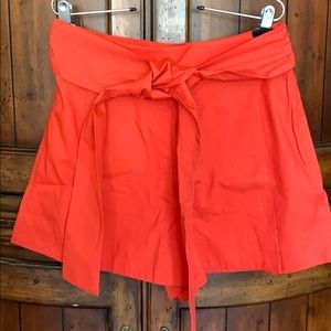 J Crew Cotton Poplin Tie Waist Short